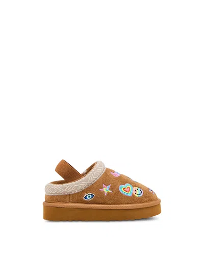 Steve Madden Girls' Tslushy Slippers Toddler, Little Kid In Brown
