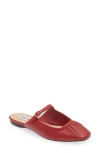 Steve Madden Gisele Mary Jane Mule In Red Leather