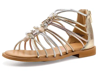 Steve Madden Glowee Girls Shoes Metallic : 4 Big Kid M In Silver