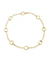Steve Madden Gold Collegiate Link Strand Necklace In Gold