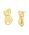 Steve Madden Gold Mariner Heart Drop Earrings