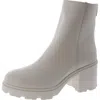 Steve Madden Goucho Womens Lug Sole Block Heel Chelsea Boots In Multi