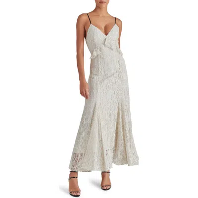 Steve Madden Gracie Ruffle A-line Dress In Vintage Ivory
