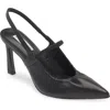 Steve Madden Grae Slingback Pump In Black Leather