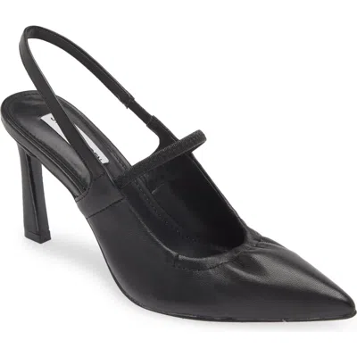 Steve Madden Grae Slingback Pump In Black Leather