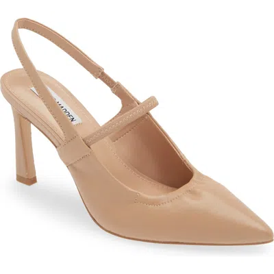 Steve Madden Grae Slingback Pump In Nude Leather