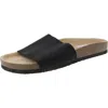 Steve Madden Gravity Womens Stretch Knit Slide Sandals In Black
