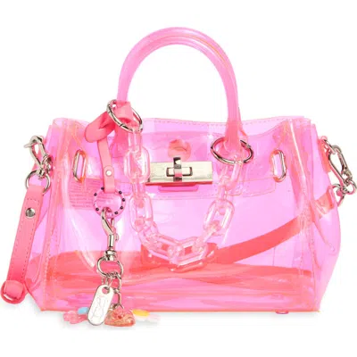 Steve Madden Gummy Mini Clear Jelly Tote In Transparent
