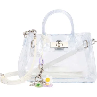 Steve Madden Gummy Mini Clear Jelly Tote In Red