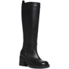 Steve Madden Gyrate Womens Leather Tall Knee-high Boots In Black