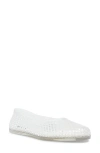 Steve Madden Gyzmo Perforated Jelly Flat In Clear