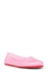 Steve Madden Gyzmo Perforated Jelly Flat In Pink