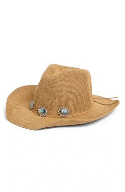 Steve Madden H-bailey Bolo Trim Western Hat In Tan