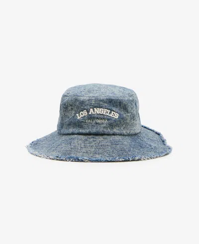 Steve Madden H-metro Denim Bucket Hat In Dk Tea