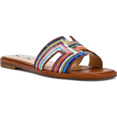 Steve Madden Hadyn Sequin Slide Sandal In Multi