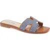 Steve Madden Hadyn Slide Sandal In Blue