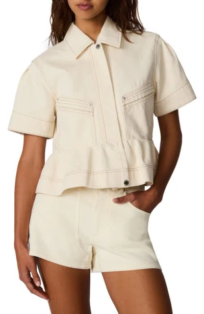 Steve Madden Haezel Peplum Jacket In Neutral