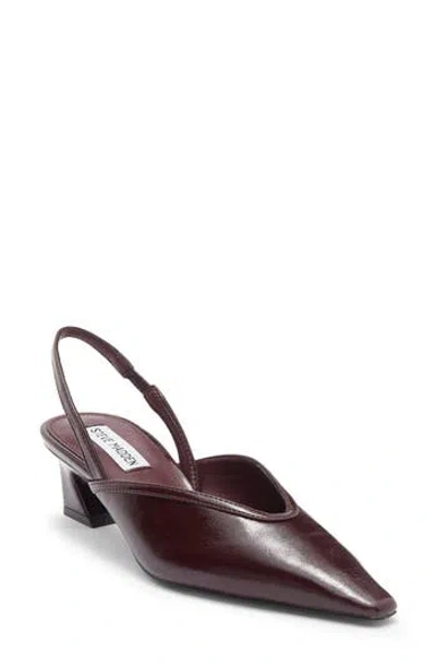 Steve Madden Haleigh Slingback Pump In Burgundy