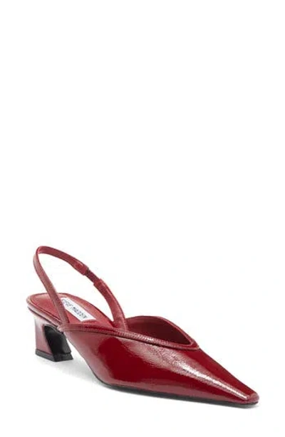 Steve Madden Haleigh Slingback Pump In Red Patent