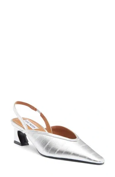 Steve Madden Haleigh Slingback Pump In Silver