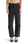 Steve Madden Junia Barrel Leg Pants In Black