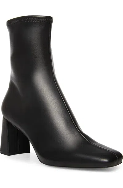 Steve Madden Harli Boots Women's Black Square Toe Block Heel Booties Lion286