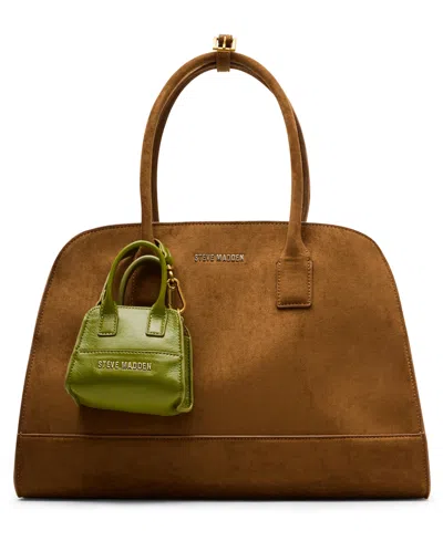 Steve Madden Harlii Large Satchel Bag In Brown