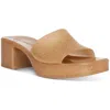 Steve Madden Harlin Womens Solid Man Made Heel Sandals In Brown