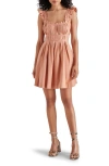 STEVE MADDEN HARMONY PINTUCK MINIDRESS