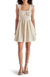 Steve Madden Harmony Pintuck Minidress In Oatmeal