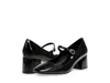 Steve Madden Hawke Mary Jane Women's Black Almond Toe Block Heel Zpo3897 In Black