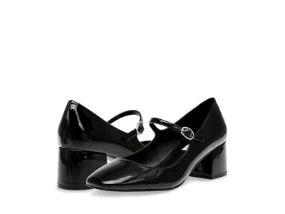 Steve Madden Hawke Mary Jane Women's Black Almond Toe Block Heel Zpo3897