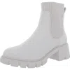 Steve Madden Hayle Womens Stretch Ankle Chelsea Boots In Beige
