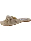 Steve Madden Hays Womens Slip-on Twist Slide Sandals In Multi
