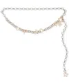 Steve Madden Heart & Star Ring Chain Belt In Gold