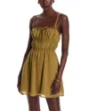 Steve Madden Heather Mini Dress In Green