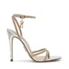 Steve Madden Bryanna Strappy Metallic Sandals In Gold