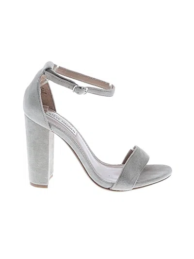 Pre-owned Steve Madden Heels In Gray