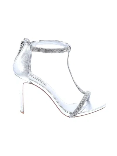 Pre-owned Steve Madden Heels In Silver