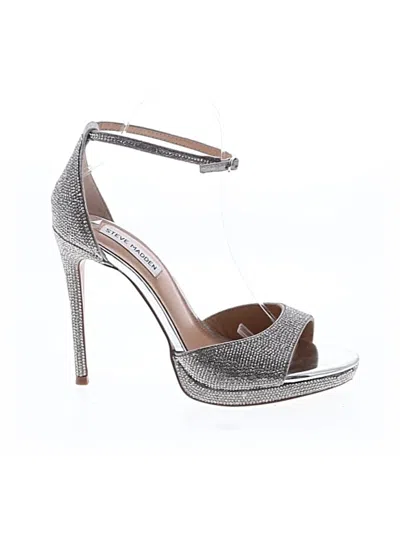 Pre-owned Steve Madden Heels In Silver