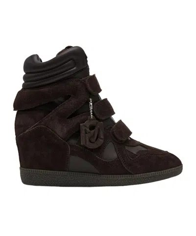 Steve Madden Hightop Wedge Sneaker In Brown