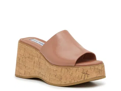 Steve Madden Hillarie Wedge Sandal In Brown