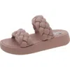 Steve Madden Hillary Braided Platform Slide Sandal In Multi