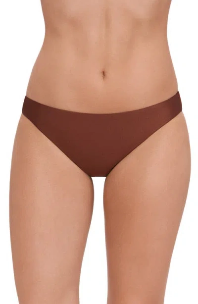 Steve Madden Hipster Bikini Bottoms In Brown