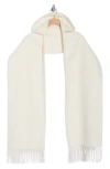 Steve Madden Hooded Scarf In White