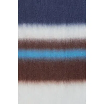 Steve Madden Horizon Stripes Lofty Scarf In Blue