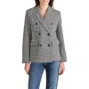 Steve Madden Houndstooth Peacoat In Gray