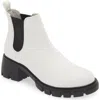 Steve Madden Howler Bootie In White/black