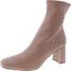 Steve Madden Trudy Womens Leather Pointed Toe Ankle Boots In Gold