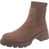 Steve Madden Hutch Womens Suede Lugged Sole Chelsea Boots In Multi